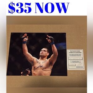 Cain Velasquez Signed Autograph MMA UFC Heavyweight Champion 8x10 Photo With COA